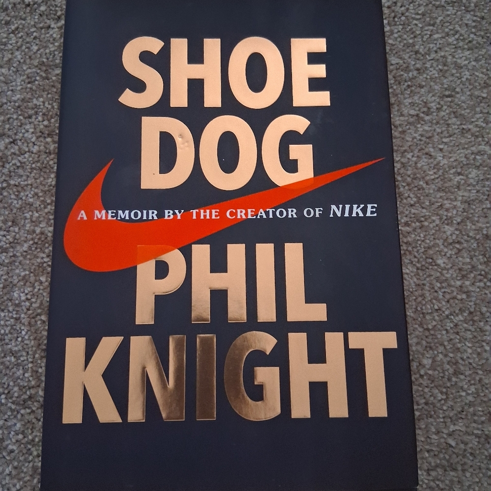 Phil Knight 'Shoe Dog' Art Print - Black and Gold